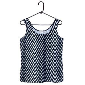 CHICO'S Chevron Print Microfiber Tank Top - Size Medium